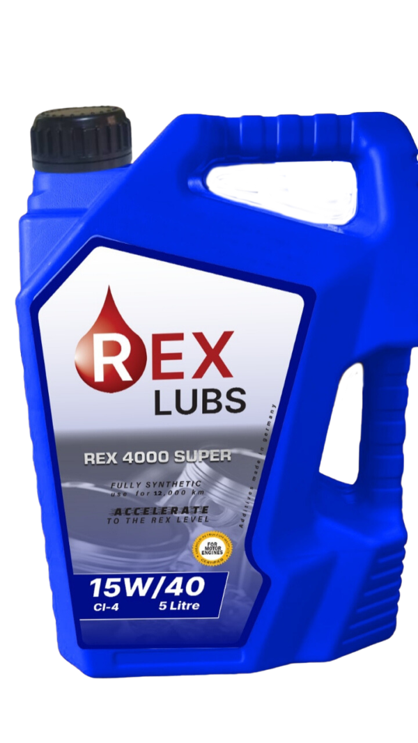 REX 4000 15W40 5L rexlub lubricant oil in lagos